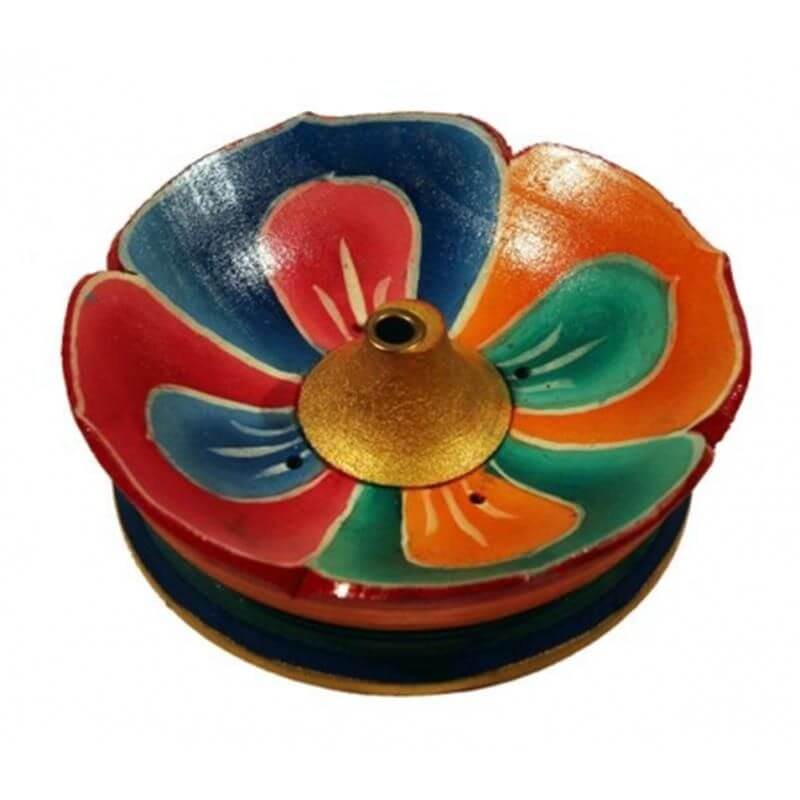 Stojánek na vonné tyčinky tibetský Lotos 9 cm