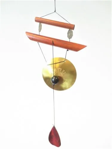 Zvonkohra Feng Shui s měděným gongem 80 cm