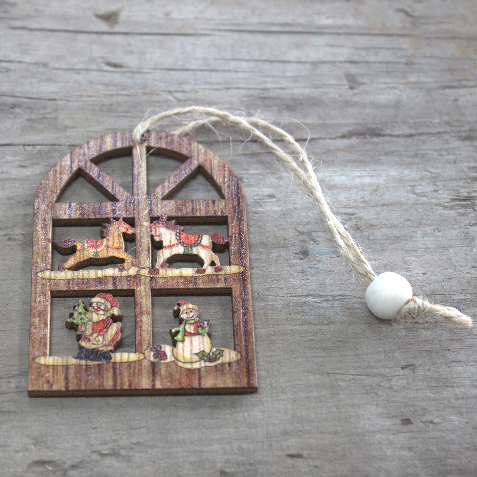 Vánoční ozdoba okno