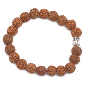 Náramek Rudraksha s hlavou Buddhy
