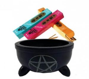 Kadidelnice s pentagramem 10 x 6 cm