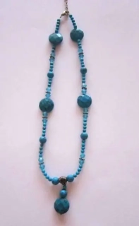 Náhrdelník Tyrkysový s ozdobami